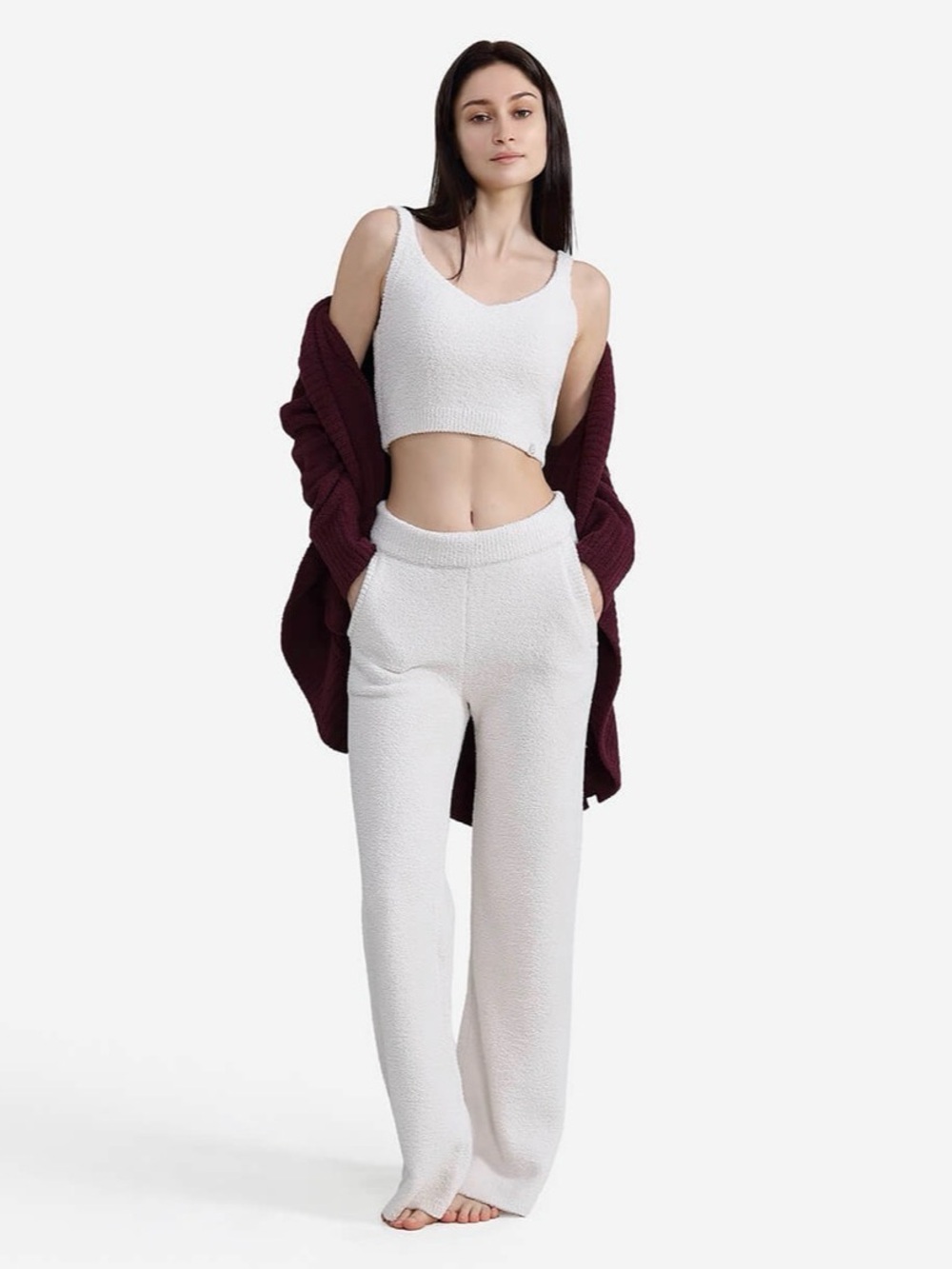 Sunday Citizen Snug Lite Wide Leg Lounge Pants Bone